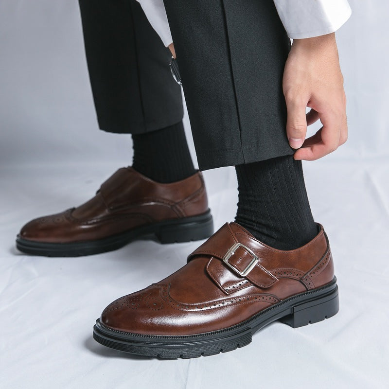 Scarpe monk strap uomo con fibbia – dettaglio 7
