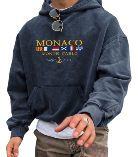 Felpa Uomo con Cappuccio MONACO – Stile Casual Chic