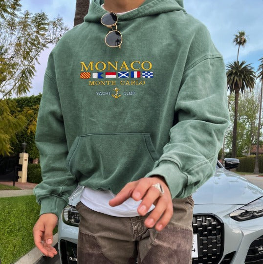 Felpa Uomo con Cappuccio MONACO – Stile Casual Chic