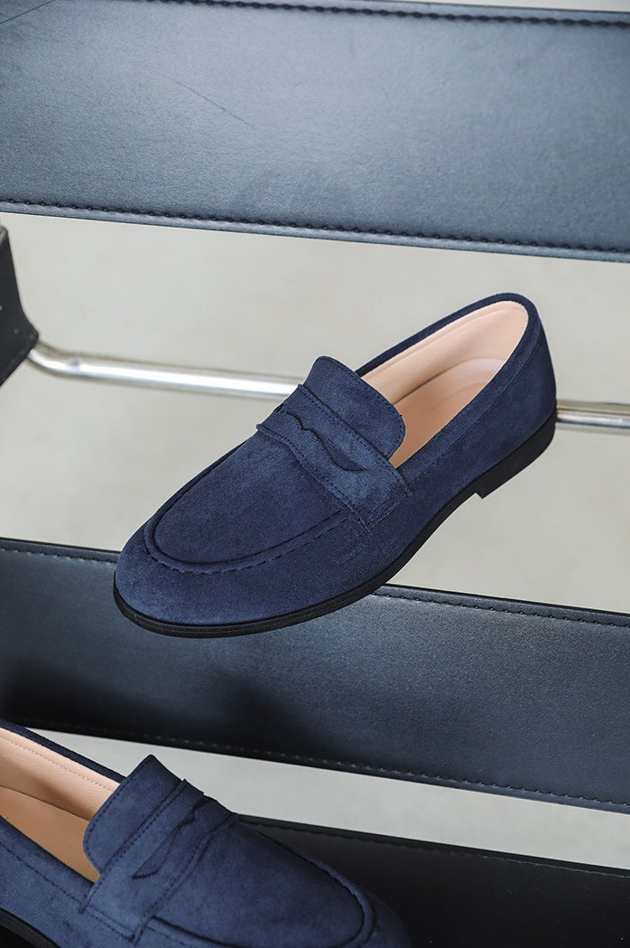 Mocassini penny uomo – Blu notte