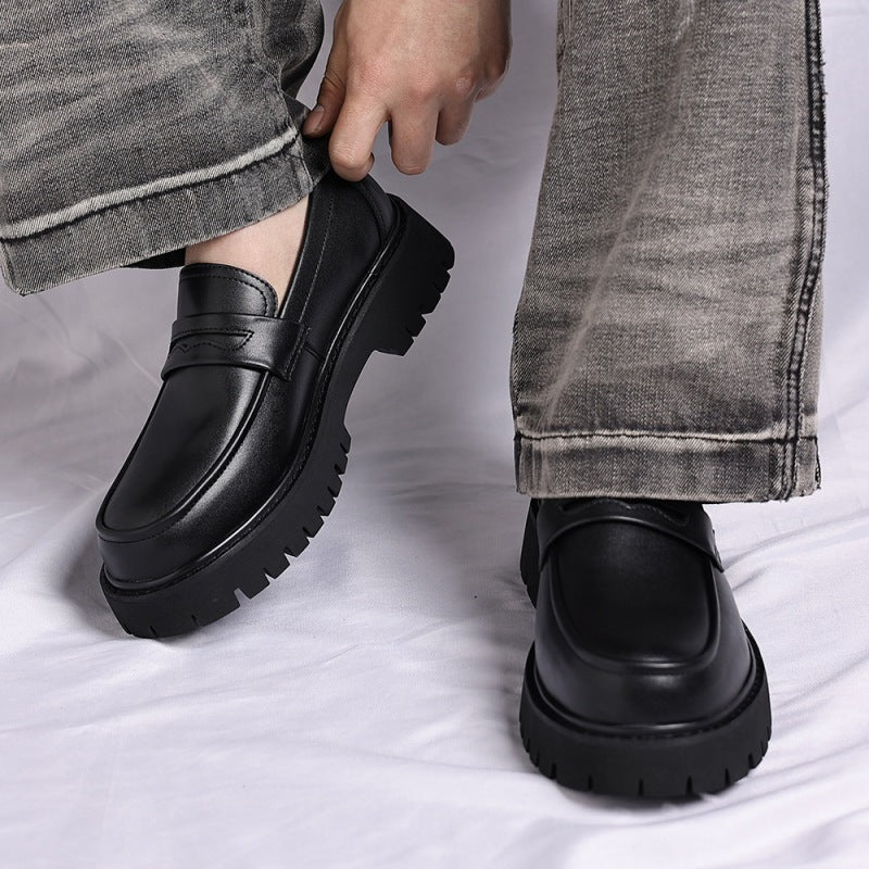 Mocassini penny uomo con suola platform – dettaglio 8