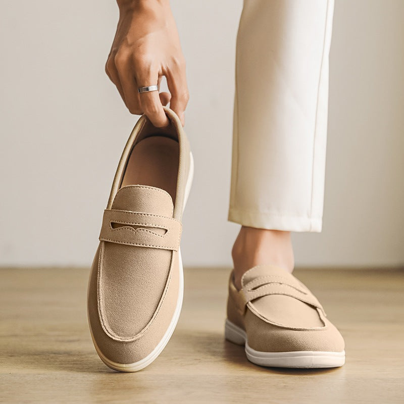 Mocassini slip-on uomo – Beige