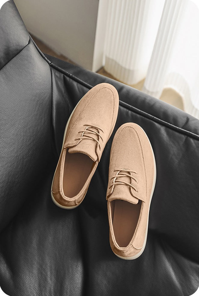 Mocassini stringati uomo – Beige