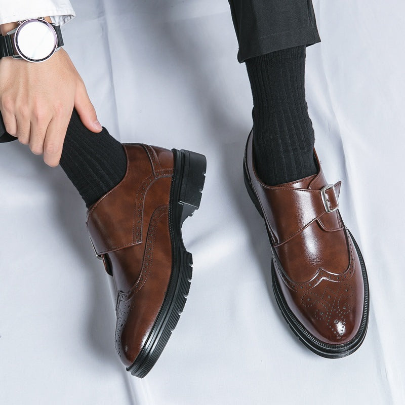 Scarpe monk strap uomo con fibbia – dettaglio 8