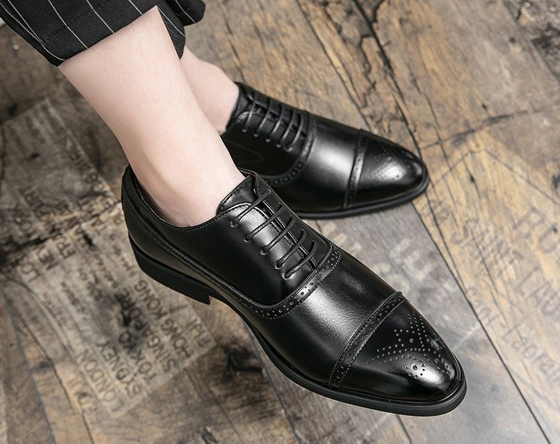 Scarpe Oxford uomo stringate con punta brogue – dettaglio 7
