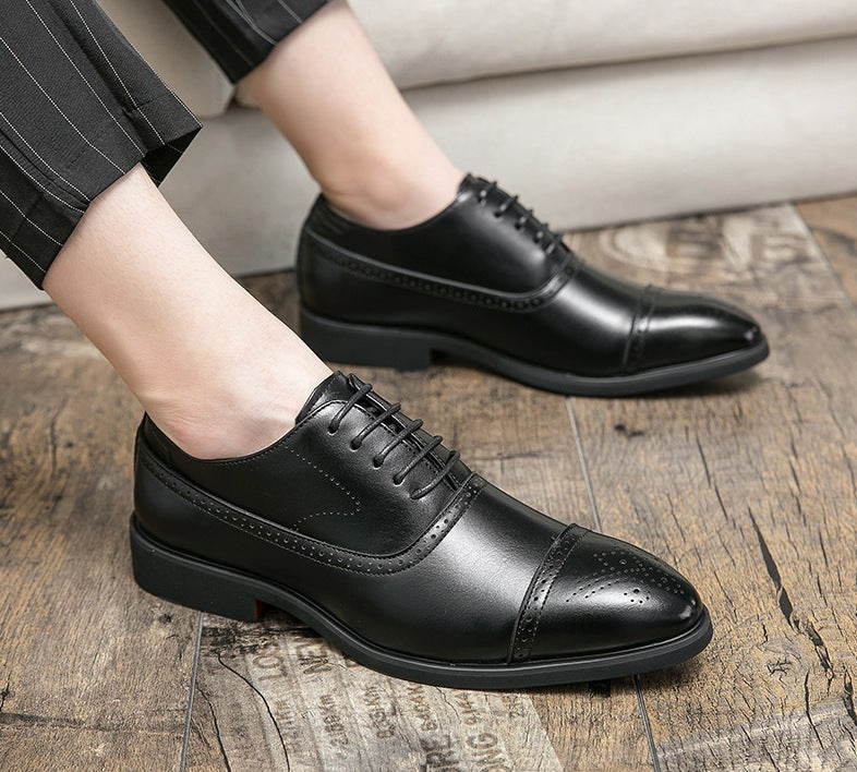 Scarpe Oxford uomo stringate con punta brogue – dettaglio 8