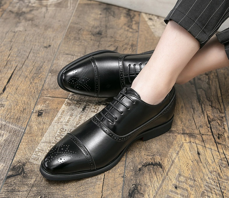 Scarpe Oxford uomo stringate con punta brogue – dettaglio 9