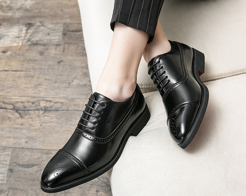 Scarpe Oxford uomo stringate con punta brogue – dettaglio 10