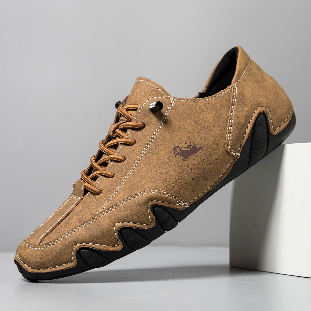 Scarpe casual uomo stringate effetto scamosciato NOVAZZERA – foto 1