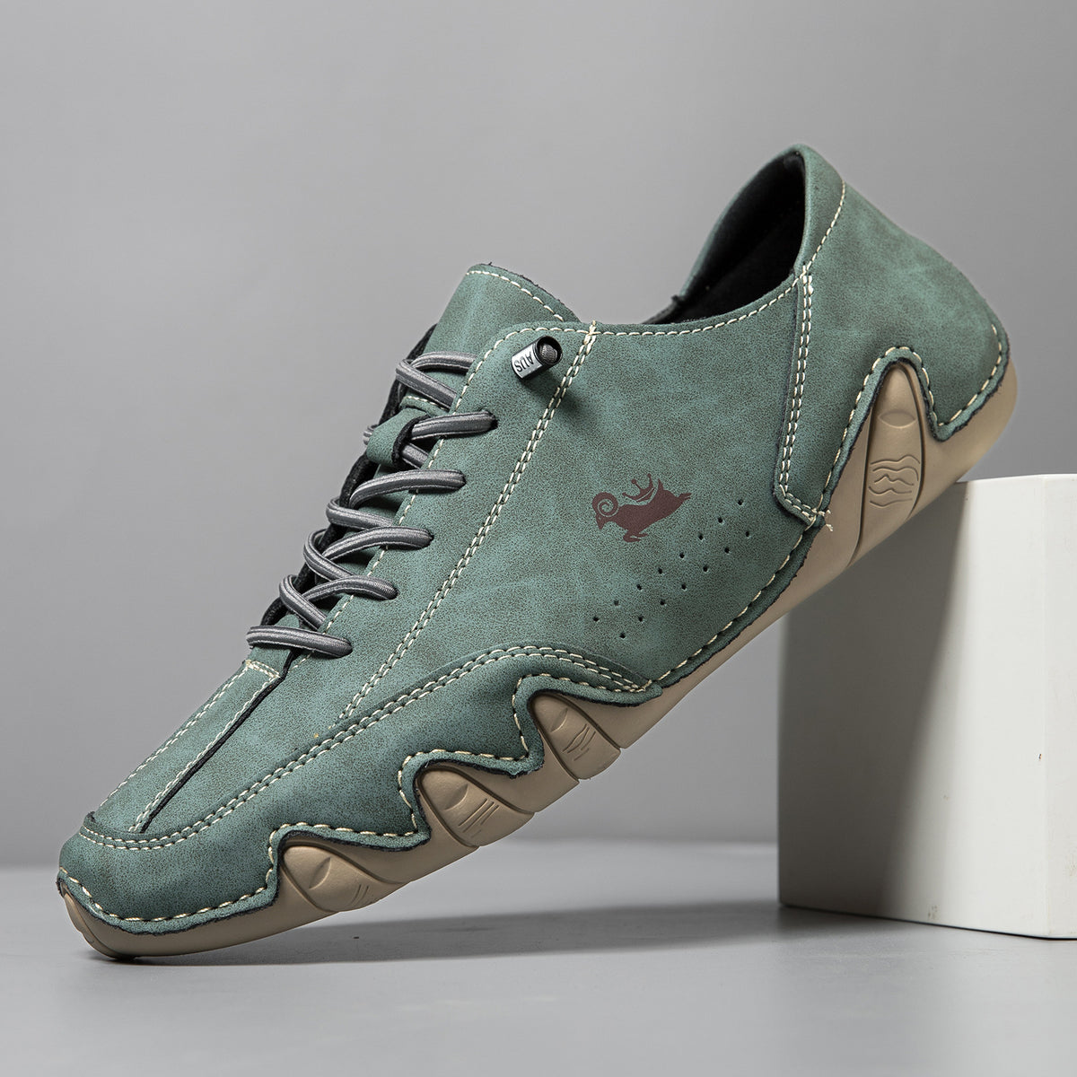 Scarpe casual uomo stringate effetto scamosciato NOVAZZERA – foto 4
